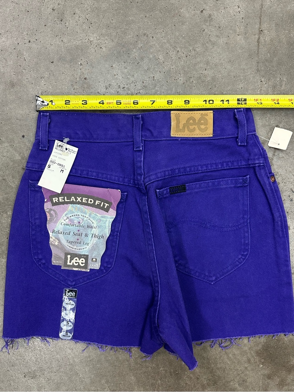 Women’s 90’s Deadstock Lee Jeans Purple Cutoff Shorts